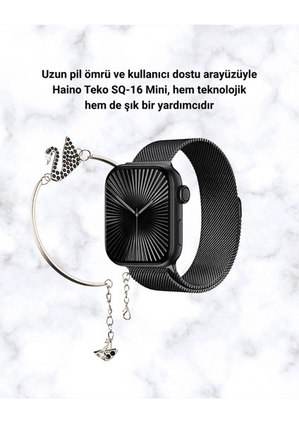 Akıllı Saat Sq-16 Mini Series 10 | Unisex Tasarım, Sağlık ve Spor Takibi fırsatları