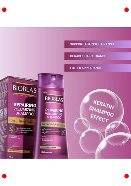 Kolajen & Keratin Içerikli Onarıcı Dolgunlaştırıcı Şampuan 360ML fırsatları