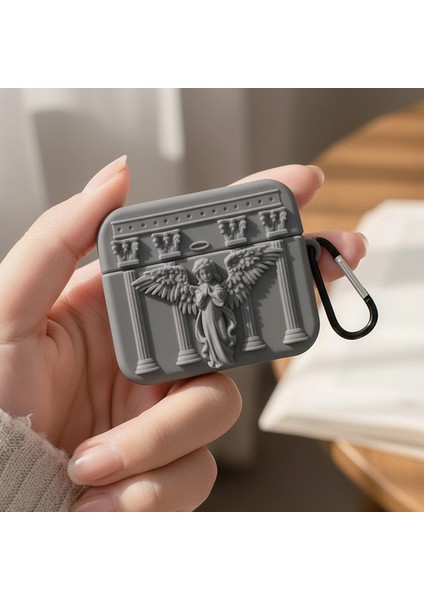 Apple Airpods 4.nesil /anc Kılıf Antik Melek Gri