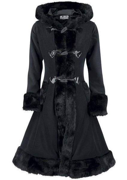 Özel Tasarım Kaşe Kaşmir Kürk Detaylı Kaban