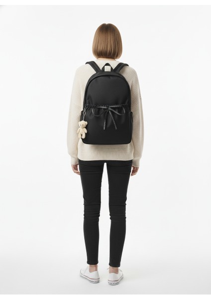 Kadın Fiyonklu Sırt Çantası Okul Günlük Seyahat Şık Tasarım Çanta & Laptop Bölmeli fiyatları