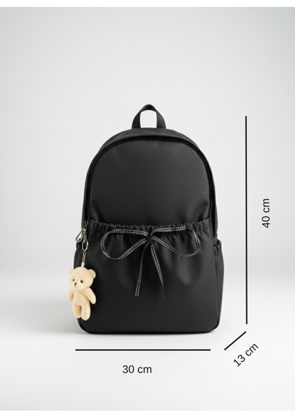 Kadın Fiyonklu Sırt Çantası Okul Günlük Seyahat Şık Tasarım Çanta & Laptop Bölmeli modelleri