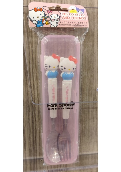 Hello Kitty Figürlü Çatal Kaşık Seti HK516