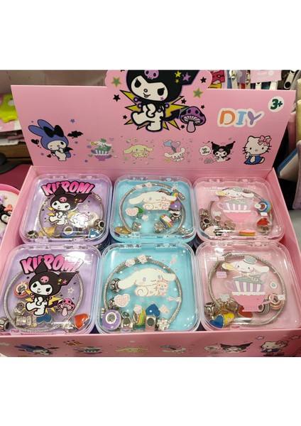 Kuromi ve Cinnamoroll Figürlü Pand. Model Bileklik (1 Adet ) modelleri