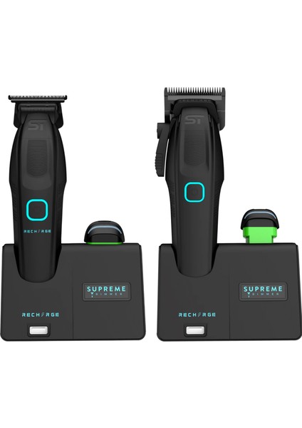 Recharge Tıraş Makineleri Seti 7500+ Rpm Motor, 3 Saatlik Pil, Çıkarılabilir Batarya