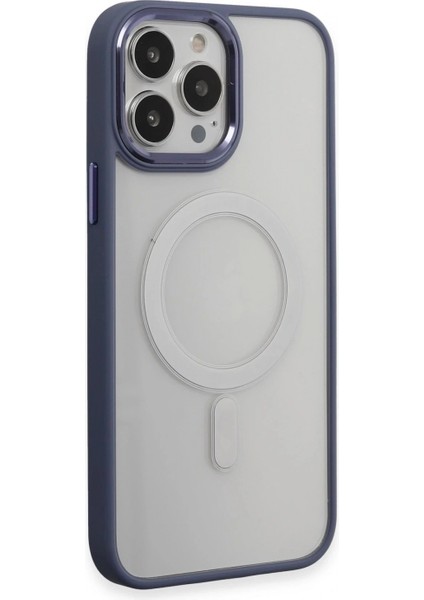 iPhone 15 Pro Max Kılıf Room Magneticsafe Silikon - Sierra Blue (K95)