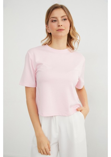 Basic Bisiket Yaka Modal Tişört fiyatları