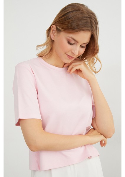 Basic Bisiket Yaka Modal Tişört fırsatları