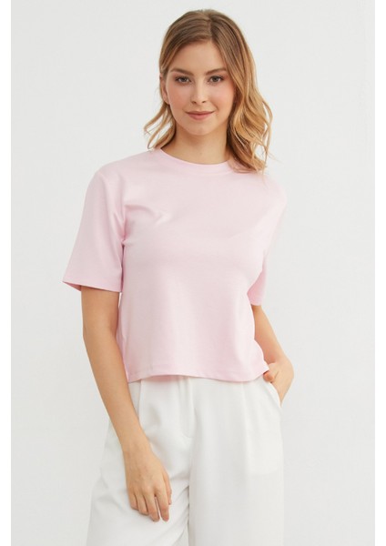 Basic Bisiket Yaka Modal Tişört indirimleri