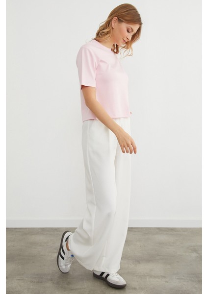 Basic Bisiket Yaka Modal Tişört