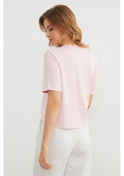 Basic Bisiket Yaka Modal Tişört