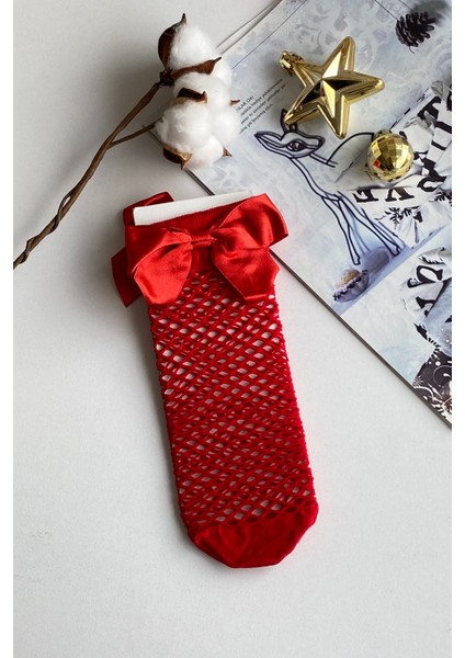 Kız Çocuk File Çorap/kırmızı fiyatları