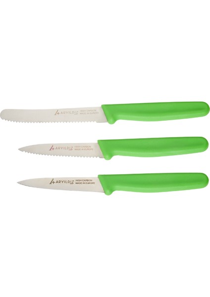 Solo 3 Parça Bıçak Seti Yeşil fırsatları