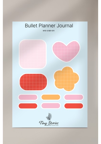 Bullet Journal Sticker Seti - 6 Sayfa / Ajanda, Scrapbook, Journal fiyatları