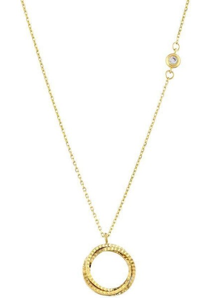 Altın Tasarım Kolye - 14K