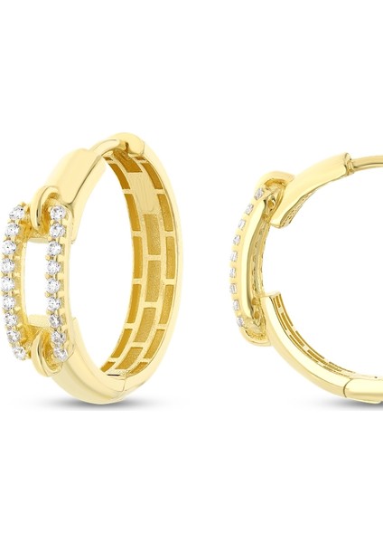 Tasarım Halka Küpe - 14K fiyatları