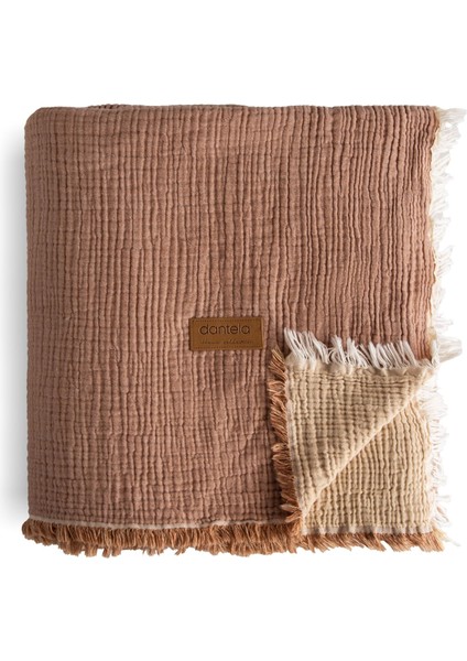 Camino Müslin 4katlı Yatak Örtüsü - Kahve modelleri