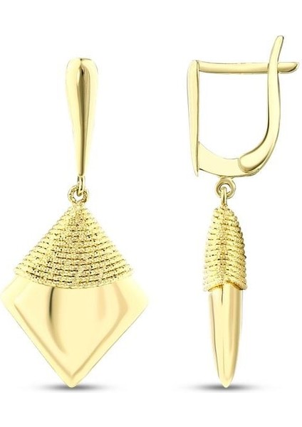 Tasarım Altın Küpe - 14K