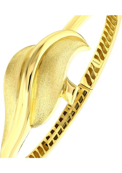 Altın Tasarım Kelepçe - 14K fırsatları