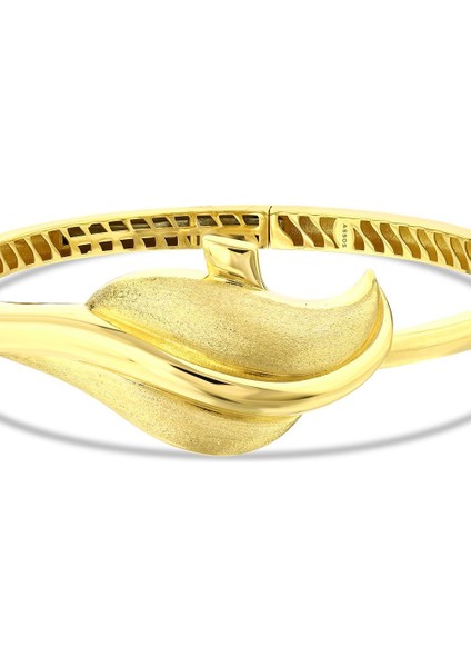 Altın Tasarım Kelepçe - 14K indirimleri