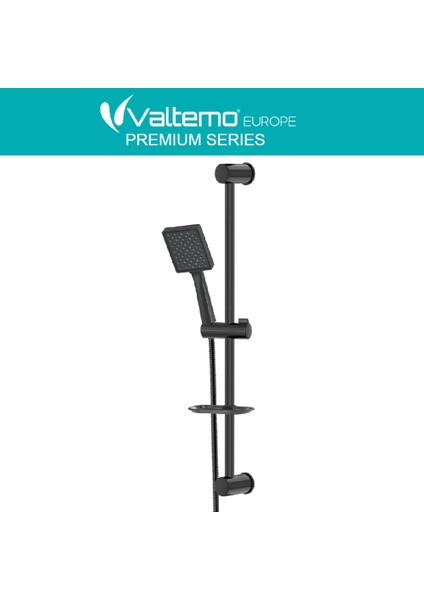 | Valtemo Siyah Kare Dikdörtgen Sürgülü Duş Seti fırsatları