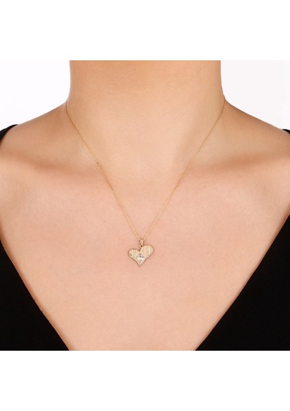 Kalp Figürlü Altın Kolye - 14K modelleri
