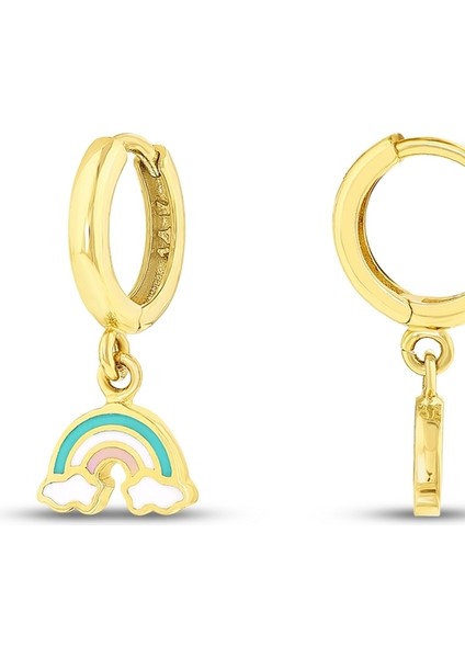 Figürlü Altın Çocuk Küpe - 14K fiyatları