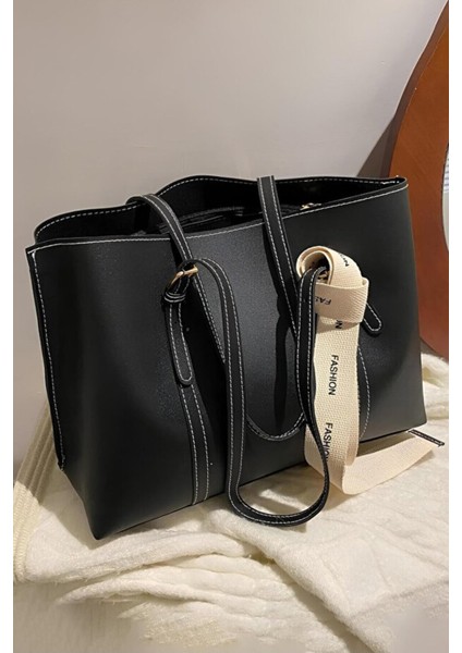 Fularlı Büyük Boy Kadın Omuz Çantası fiyatları