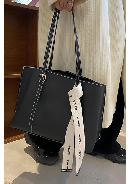 Fularlı Büyük Boy Kadın Omuz Çantası indirimleri