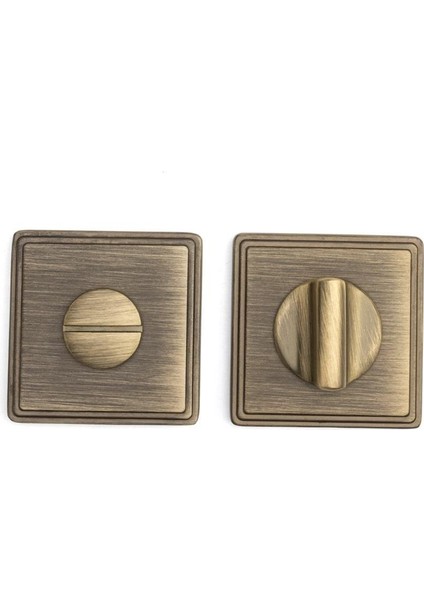 RO17 Kapı Kolu Rozeti Wc Antik 53X53X10 mm
