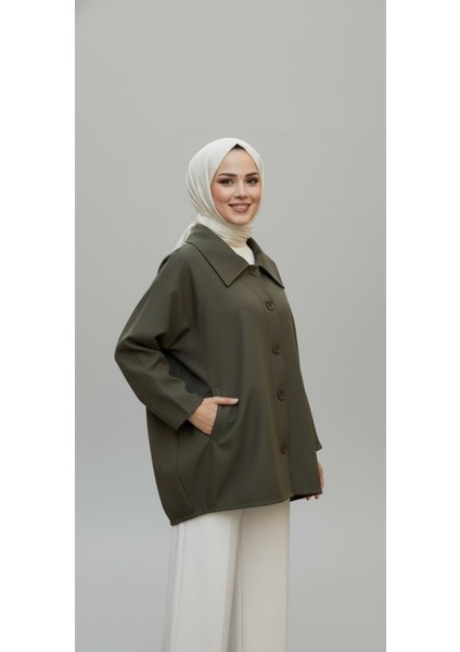 Casual Relax Fit Giy Çık Bondit Hırka-Haki fiyatları