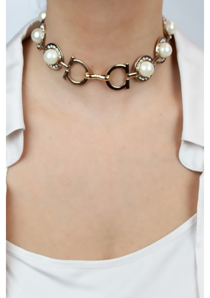 Inci Detay Zirkon Taşlı Bronz Choker Kolye fiyatları