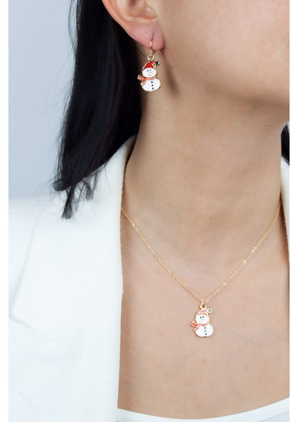 Kardanadam Figürlü Kolye Küpe Set