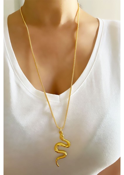 Uzun Yılan Figürlü Kolye fiyatları
