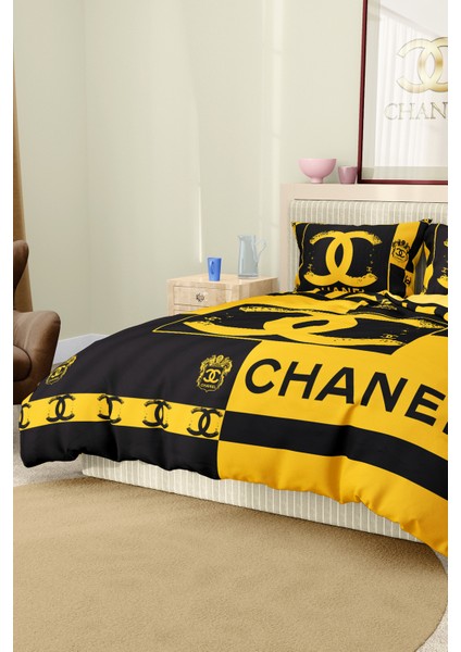 Nevresim Takımı Çift Kişilik Pamuklu Saten Kumaş 6 Parça 3D Dijital Baskı Duvet Cover Set Model No: modelleri