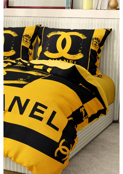 Nevresim Takımı Çift Kişilik Pamuklu Saten Kumaş 6 Parça 3D Dijital Baskı Duvet Cover Set Model No: fırsatları