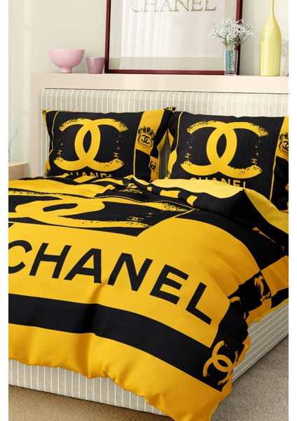 Nevresim Takımı Çift Kişilik Pamuklu Saten Kumaş 6 Parça 3D Dijital Baskı Duvet Cover Set Model No: indirimleri