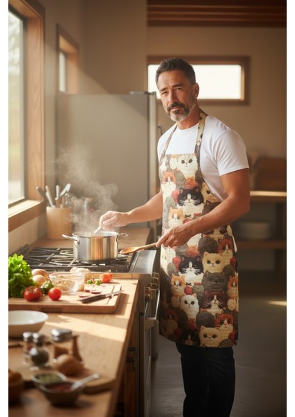 Unisex Mutfak Önlüğü Aşçı Önlüğü