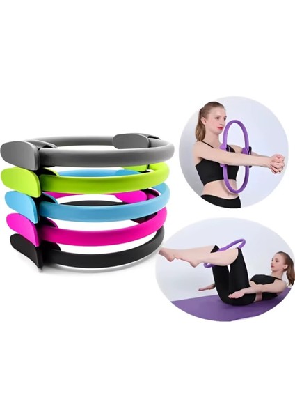 40 cm Pilates Çemberi Deluxe Tutamaçlı Plates Ring Circle Egzersiz Cemberi fiyatları