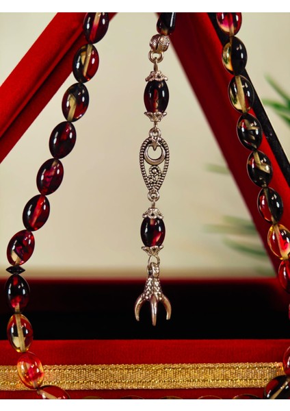 Ateş Kehribar Tesbih Sistem Püsgüllü Orjinal Ürün indirimleri