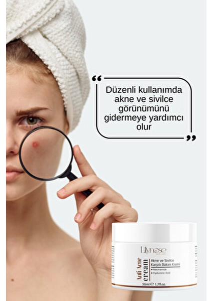 Sivılce Önleyici, Sivılce ve Akne Karşıtı, Leke Gidermeye Yardımcı Bakım Kremi 50ML