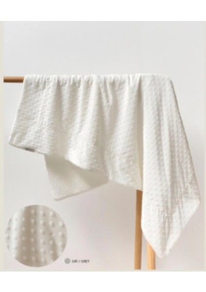 Kuzu Astarlı Nohut Battaniye Beyaz