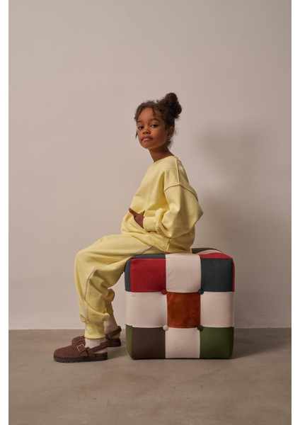 Sarı Hidden Pocket Unisex Eşofman Takım fiyatları