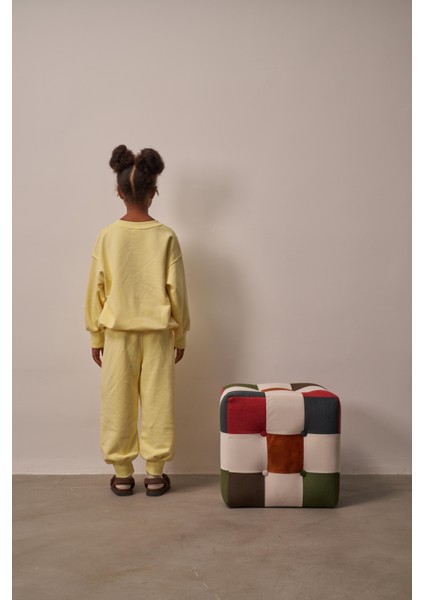 Sarı Hidden Pocket Unisex Eşofman Takım indirimleri