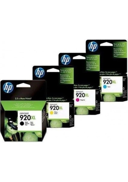 Hp 920XL Orjinal Kartuş CD975A CD974A CD973A CD972A 4lü Set Orjinal