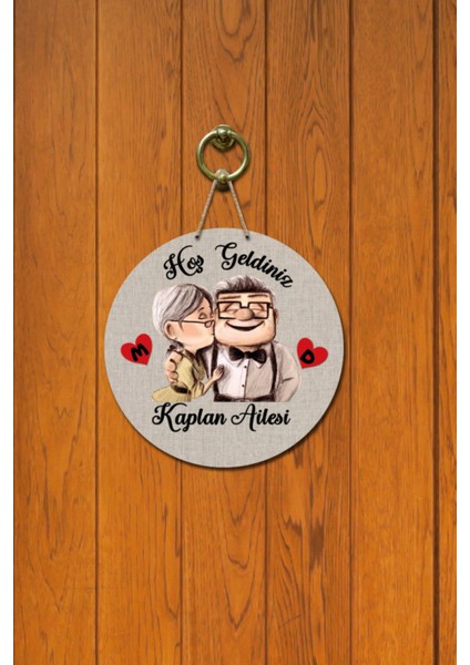 Kapı Süsü Hoş Geldiniz Kaplan Ailesi Ahşap Baskı Kişiye Özel Tasarım fiyatları