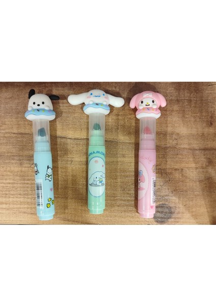 3 Adet Sanrio Karakterleri Fosforlu Kalem AD81567