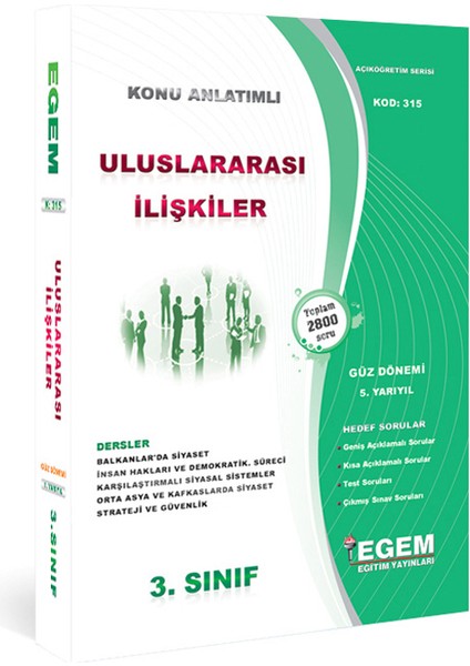 Aöf 3. Sınıf Uluslararası Ilişkiler Güz Dönemi Konu Anlatımlı Soru Bankası