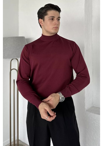 Erkek Yarım Balıkçı Triko Kazak P-00012859