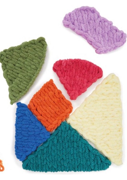 5 Adet Puffy El Örgü Ipi Atkı Battaniye Bere Panduf Parmak Örgü Ipliği 146-AÇIK Lavanta fiyatları